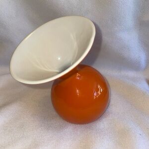 ASA Selection Orange and White Vase Germany bright orange